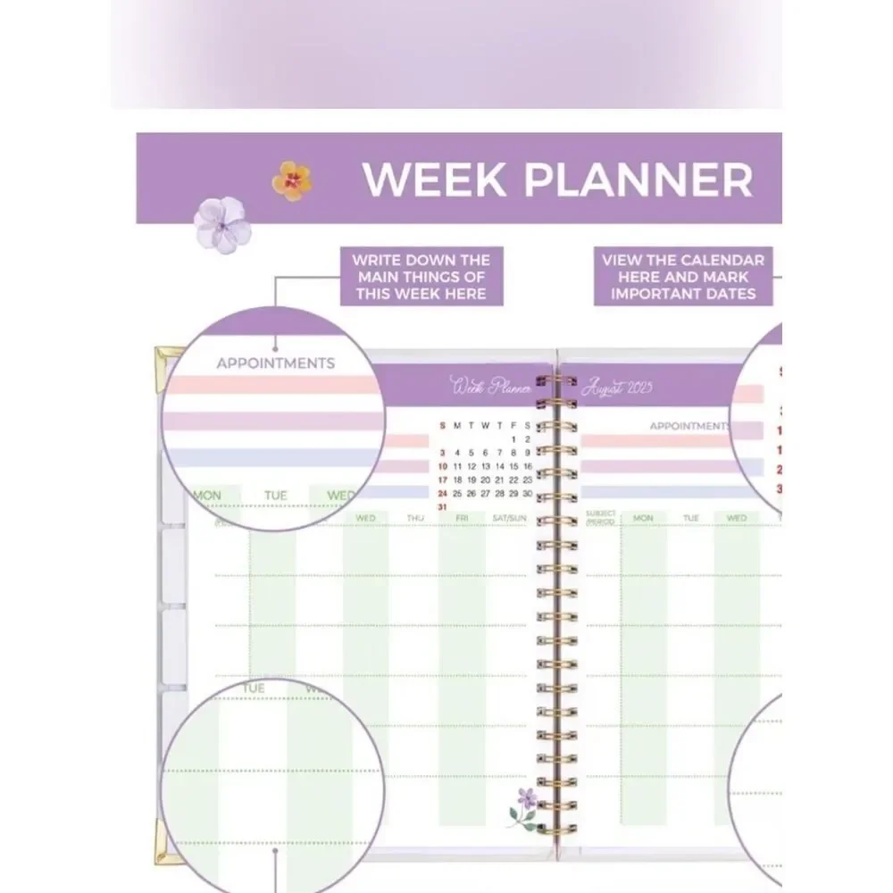Teach Love Inspire Teacher Planner Spiral Notebook Journal